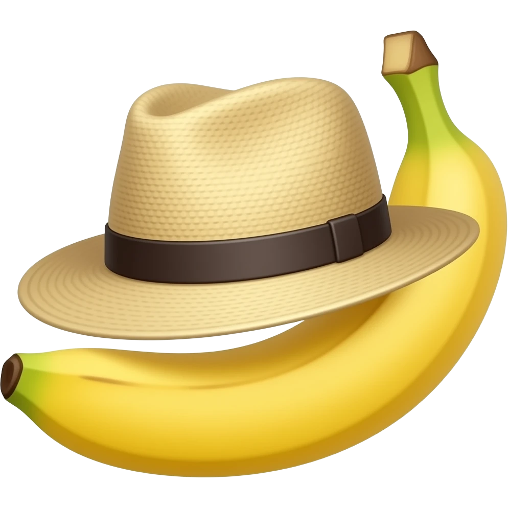 banana hat emoji