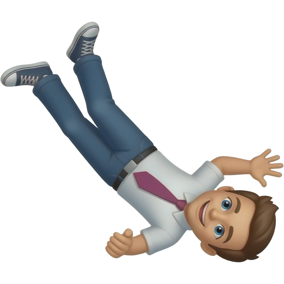 person falling emoji