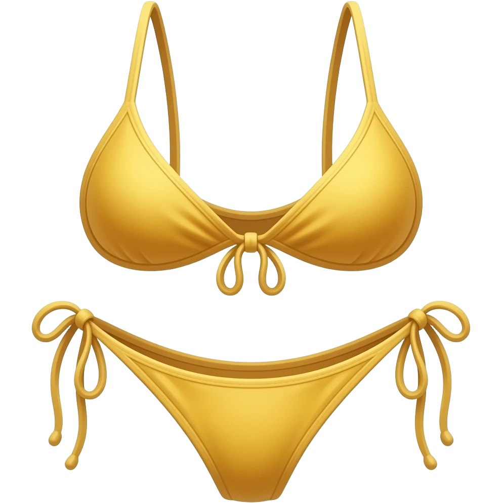 노란색 비키니 세트 emoji