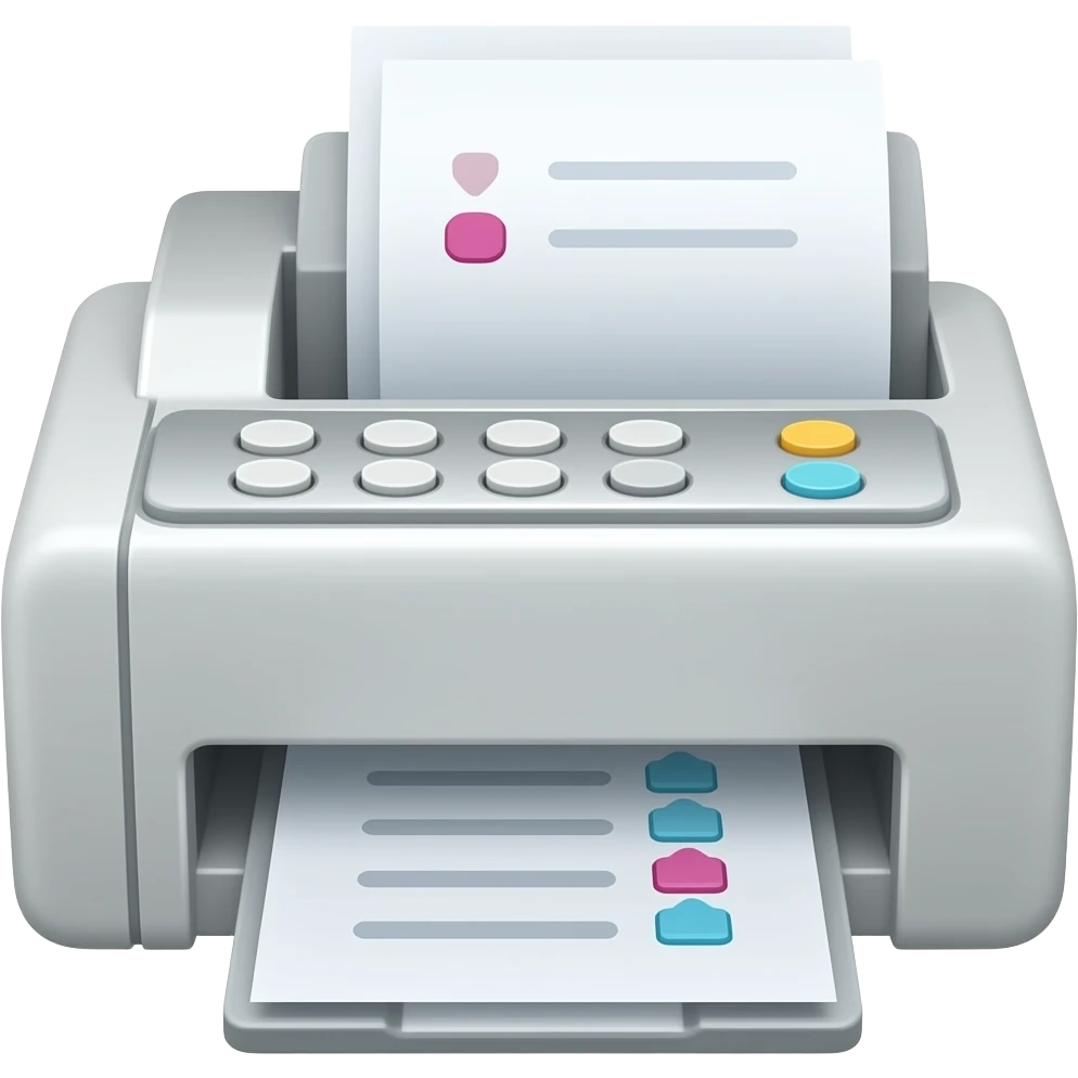 fax machine emoji