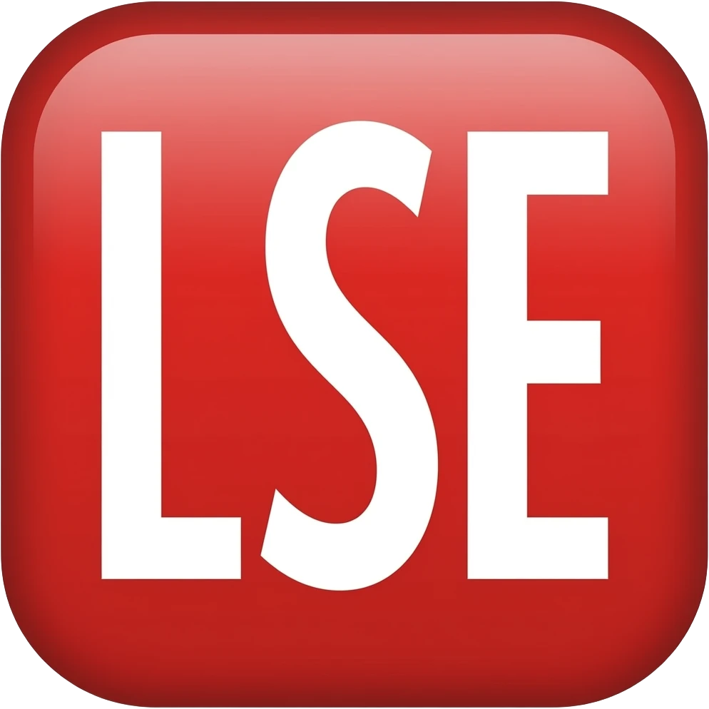 Lse logo red background and white text emoji emoji