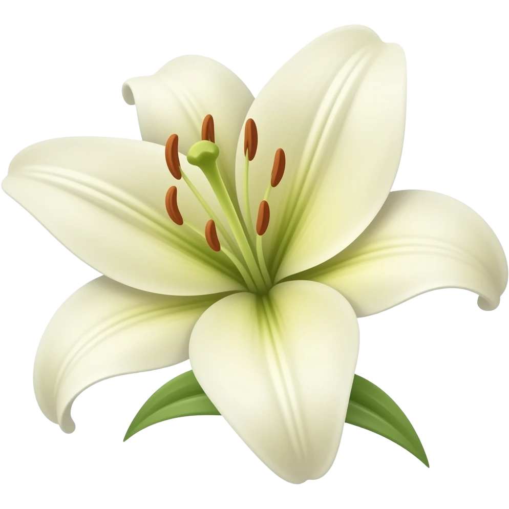 Lily flower emoji