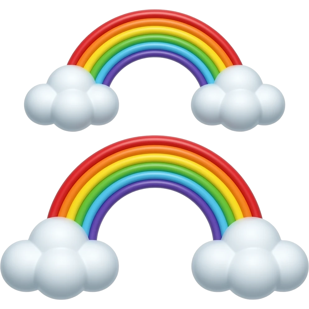 🌈🌈☁️☁️ emoji