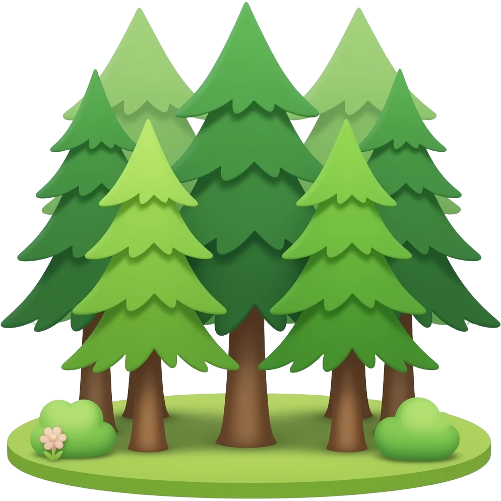 Forest emoji no background emoji