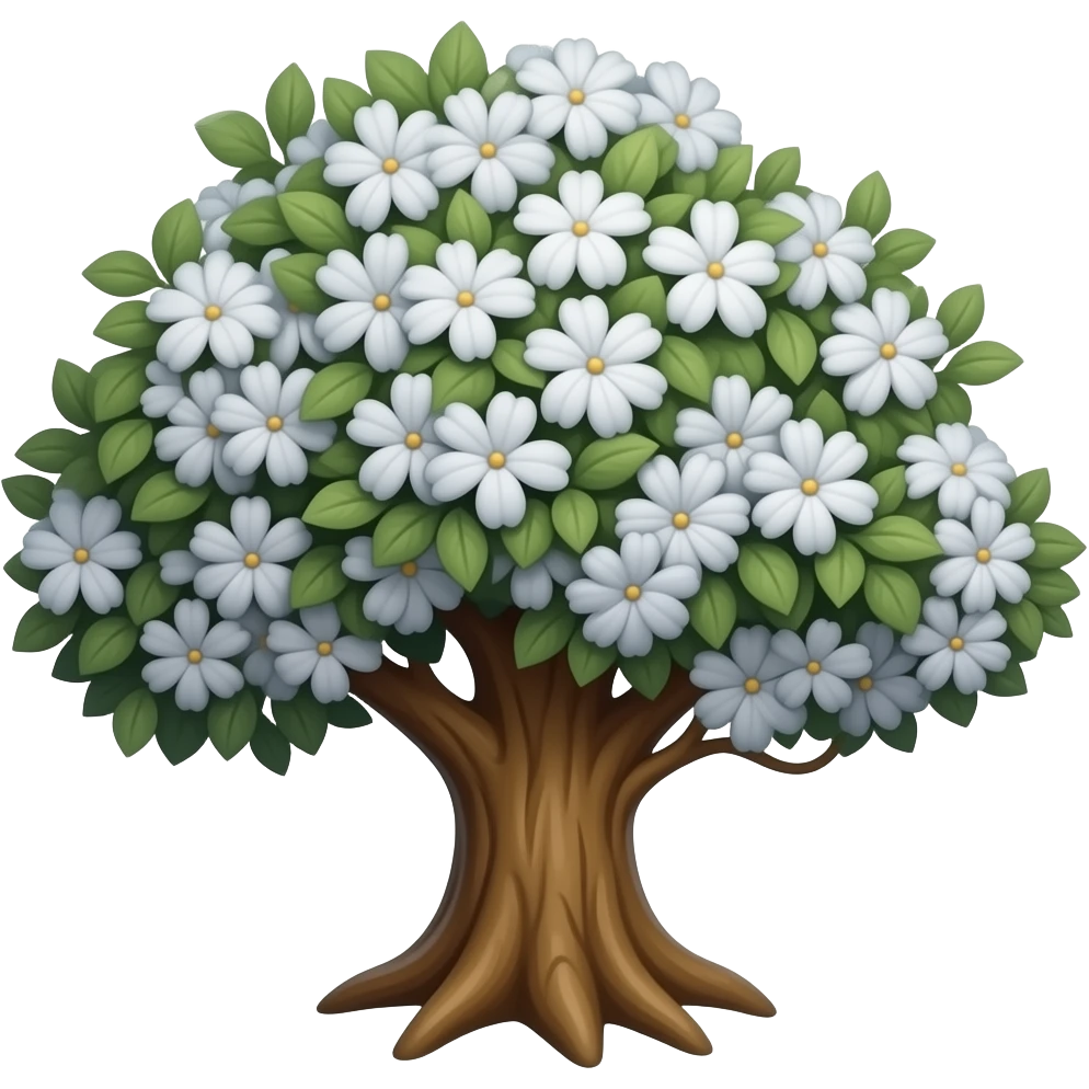 Stone tree emoji