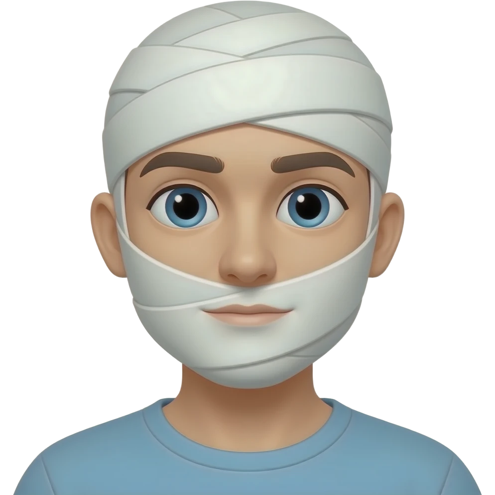Bandaged patient emoji