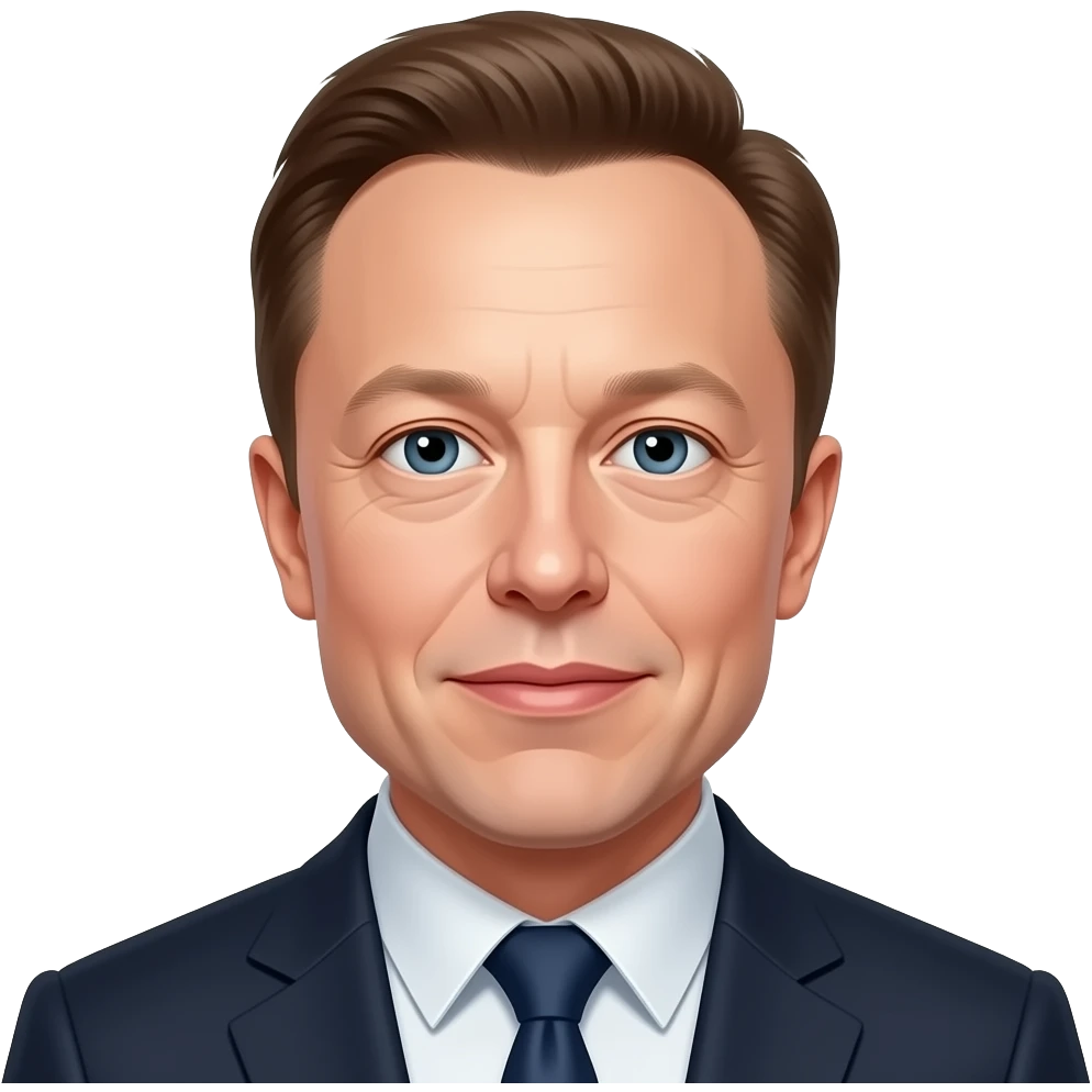 Elon Musk qui fait un fuck avec son dout emoji