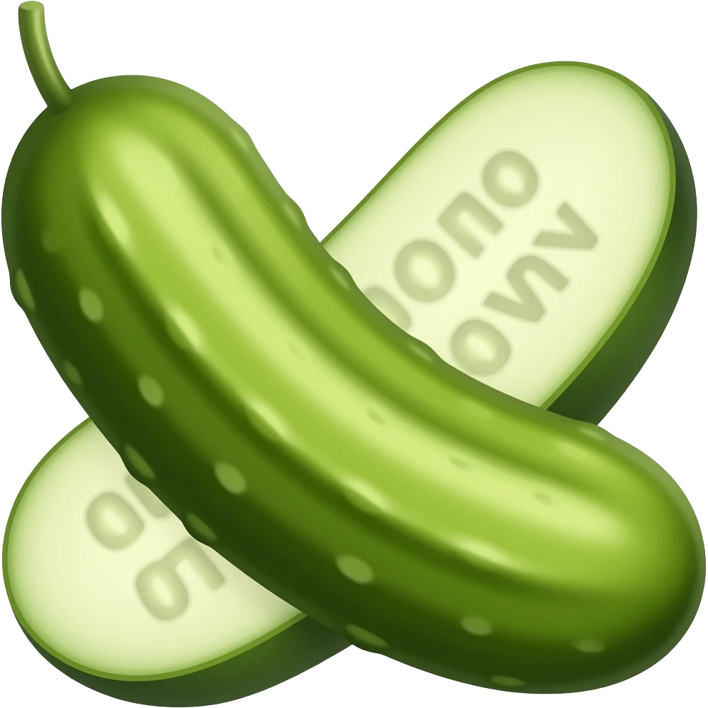 singular pickle emoji