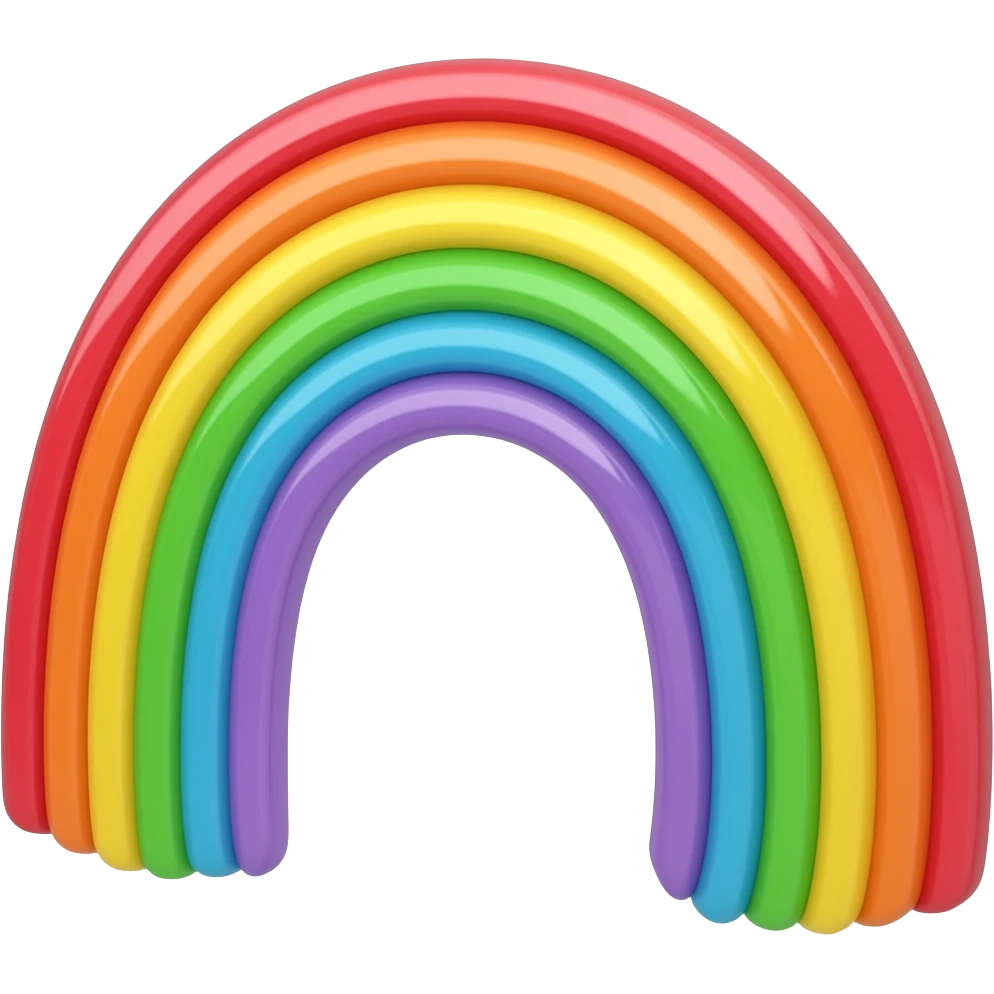 Jelly rainbow emoji