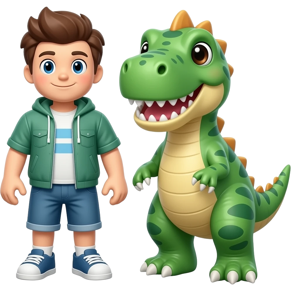 Coolkid from roblo plus dinosaur emoji