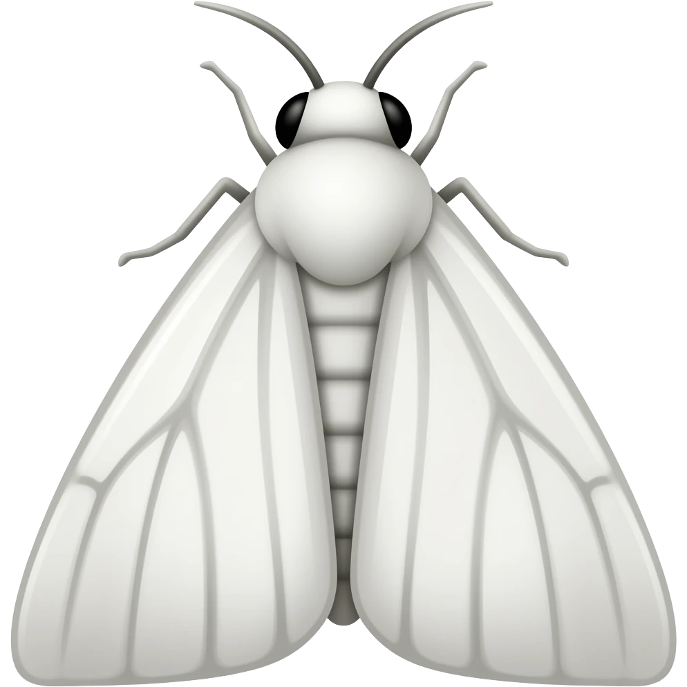 White moth emoji