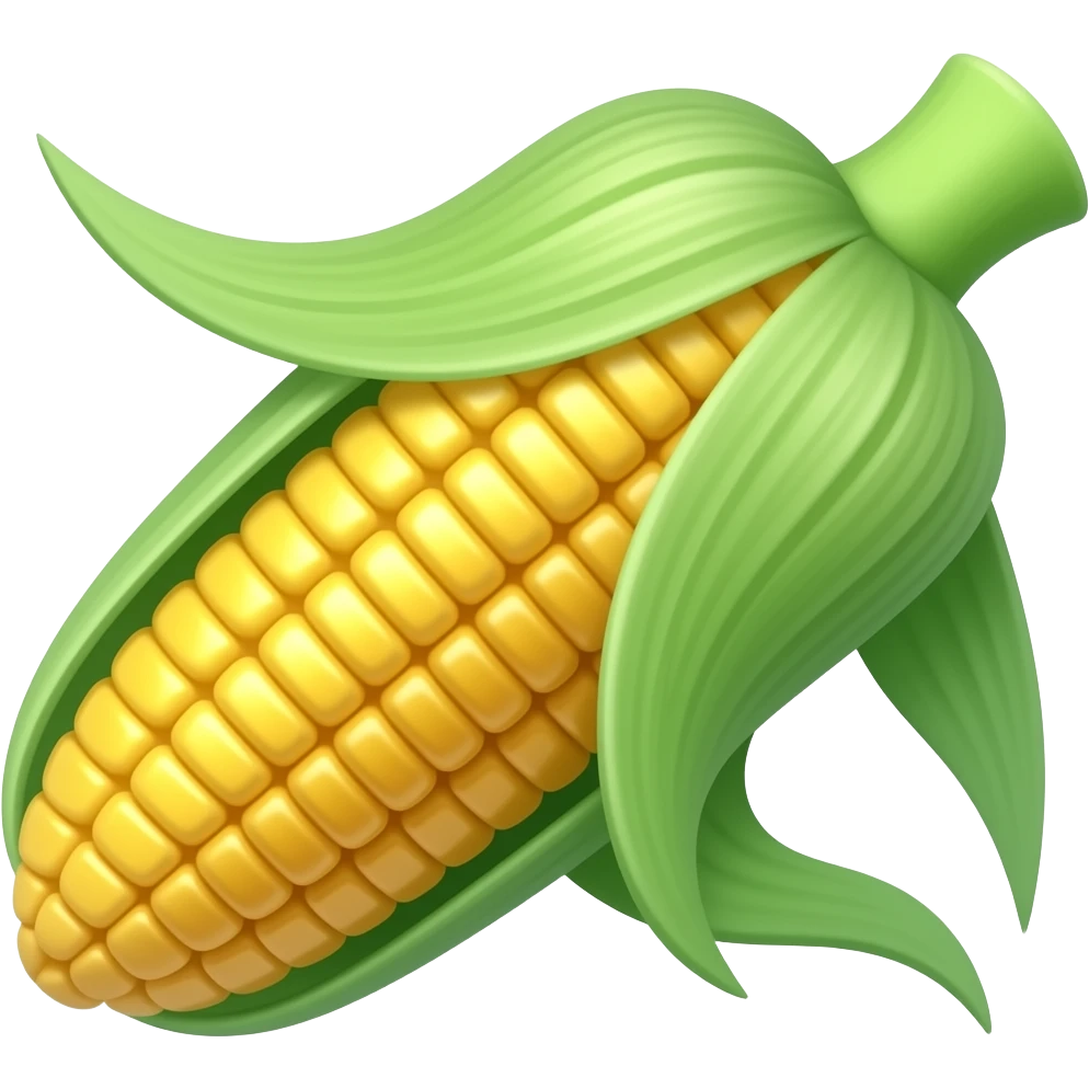 Curly corn emoji