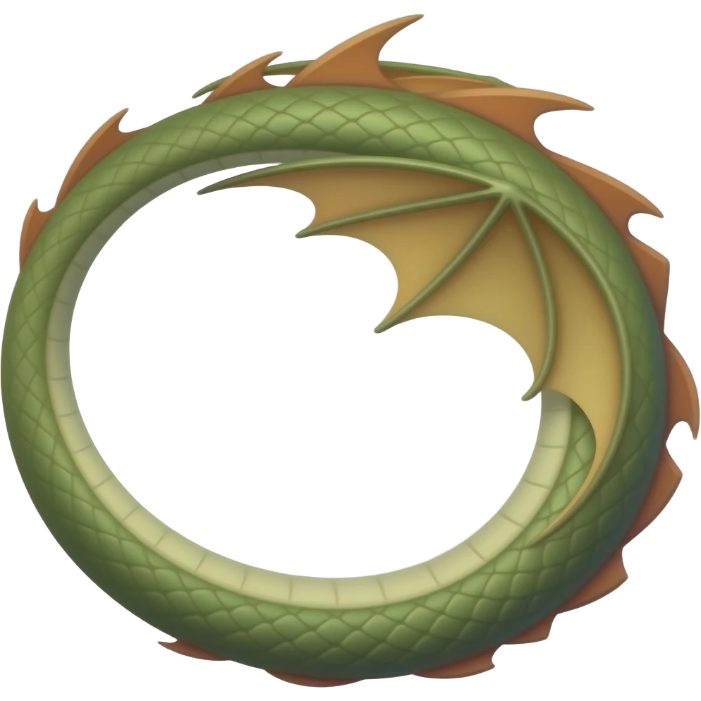 Dragon tail emoji