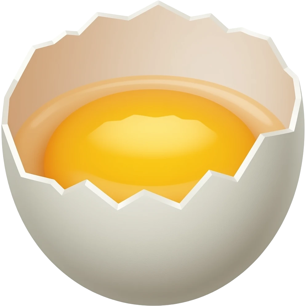 shattered eggshells, mostly shells emoji