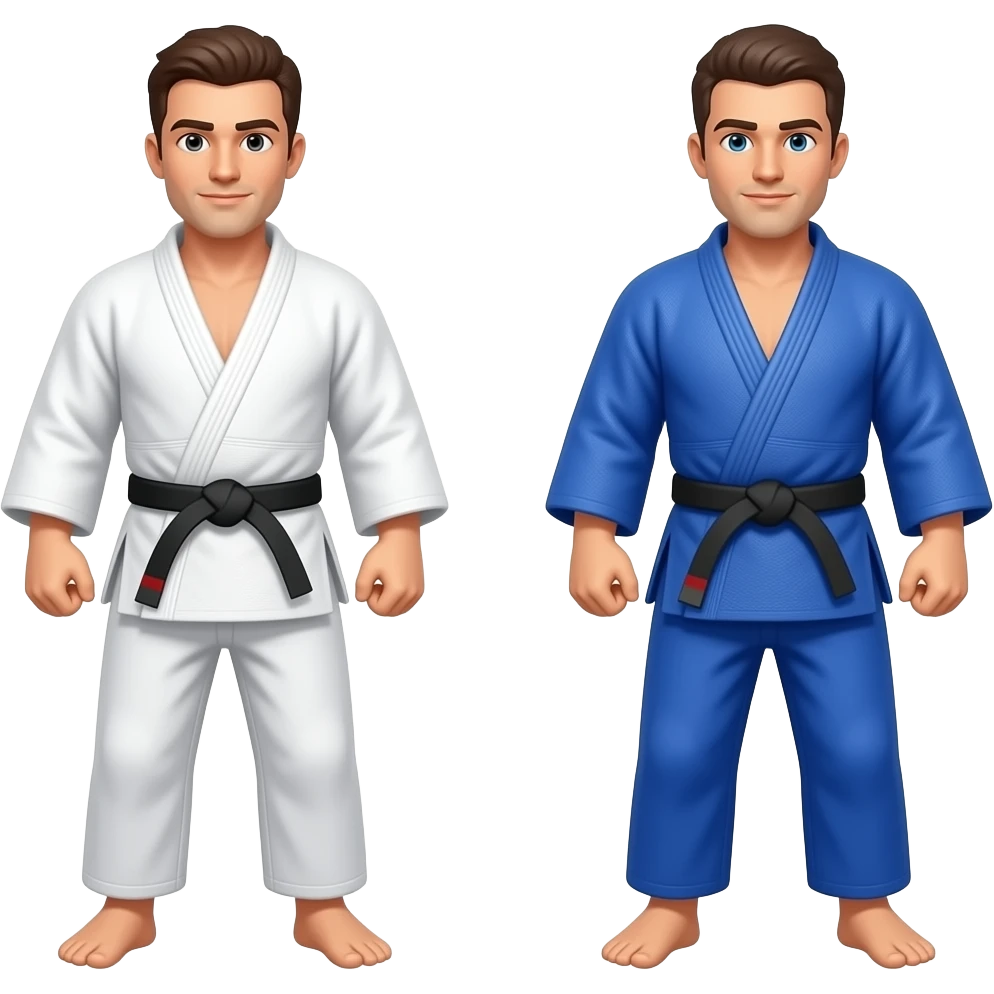 Judo between two men emoji