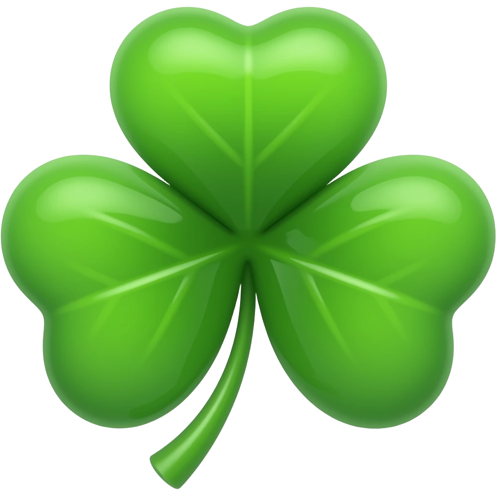 Create a 5 leaf clover emoji