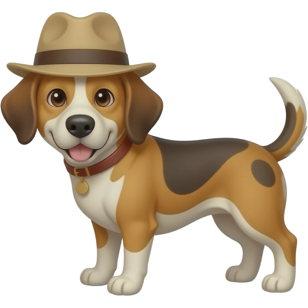 Perro con gorra emoji