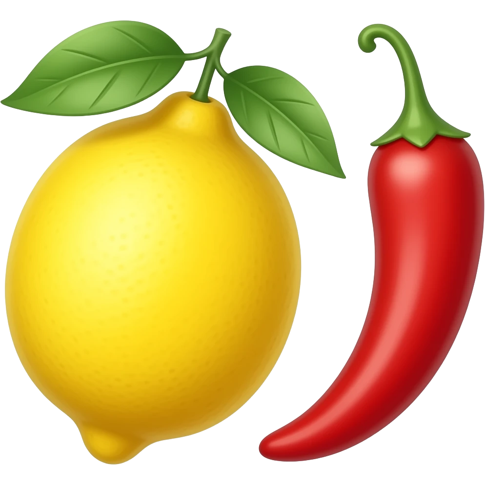lemon and chilli emoji