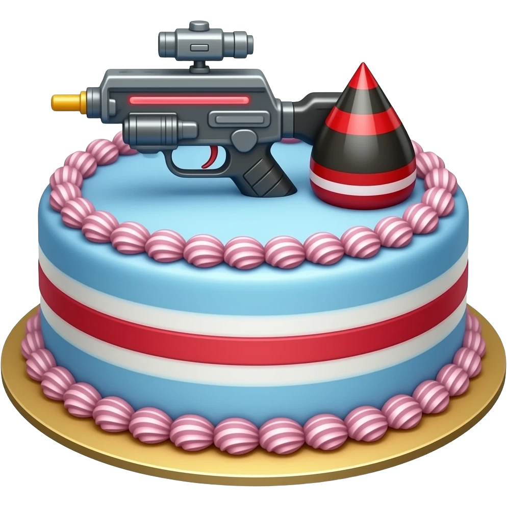 LASER TAG CAKE emoji