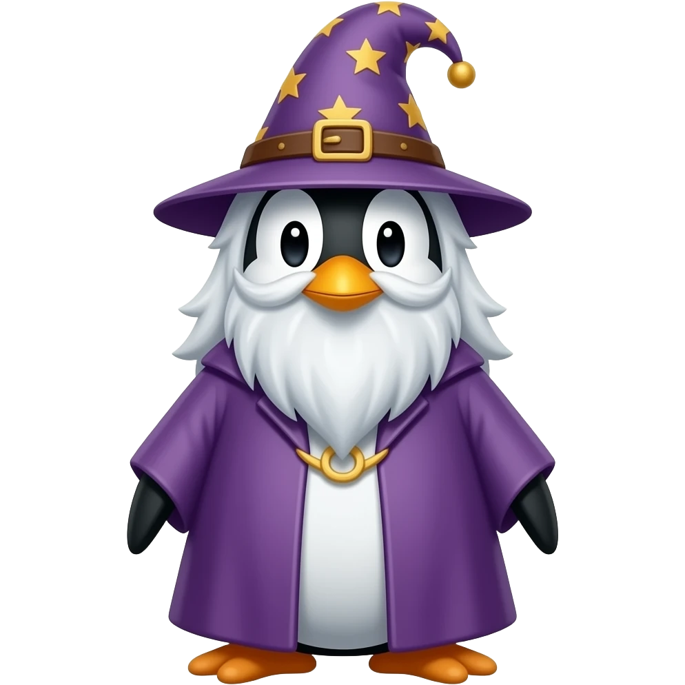 Penguin Wizard emoji