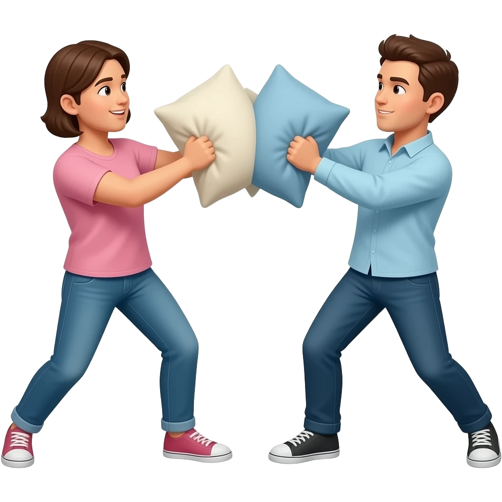 Pillow fight 🪶 emoji