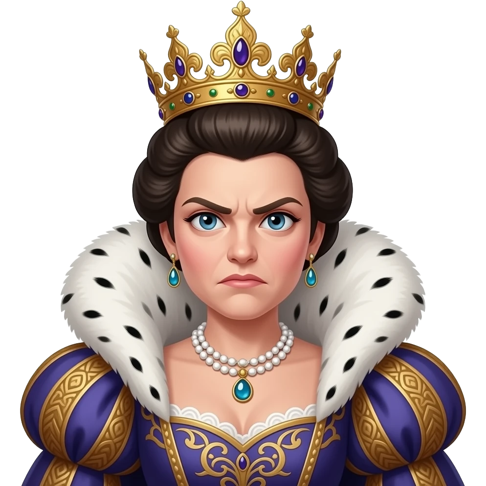 Queen Drama Overly dramatic brat, looks stuck up emoji