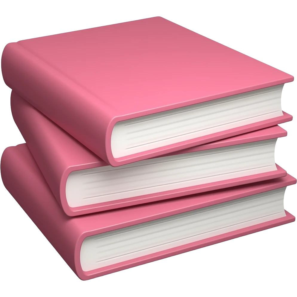 Libros pink emoji