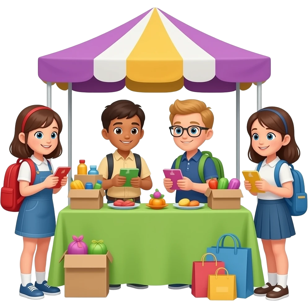 Student school Bazaar emoji