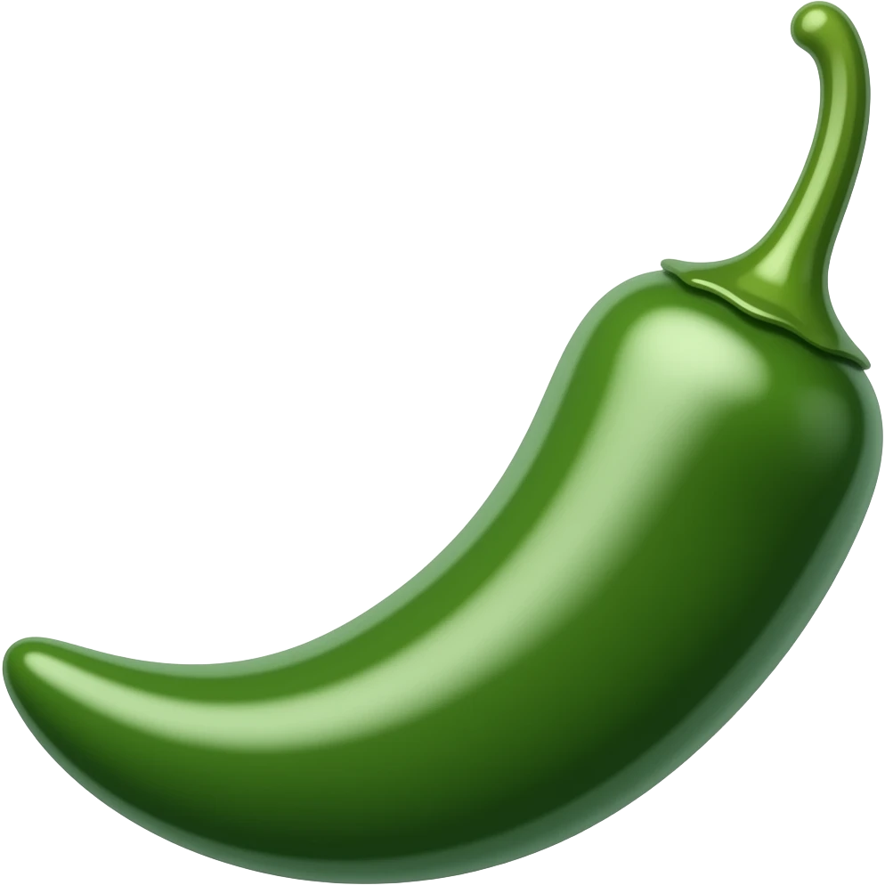 Green chilly emoji