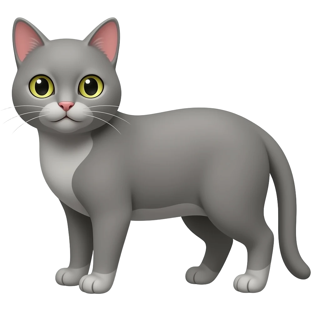 Gatita gris emoji