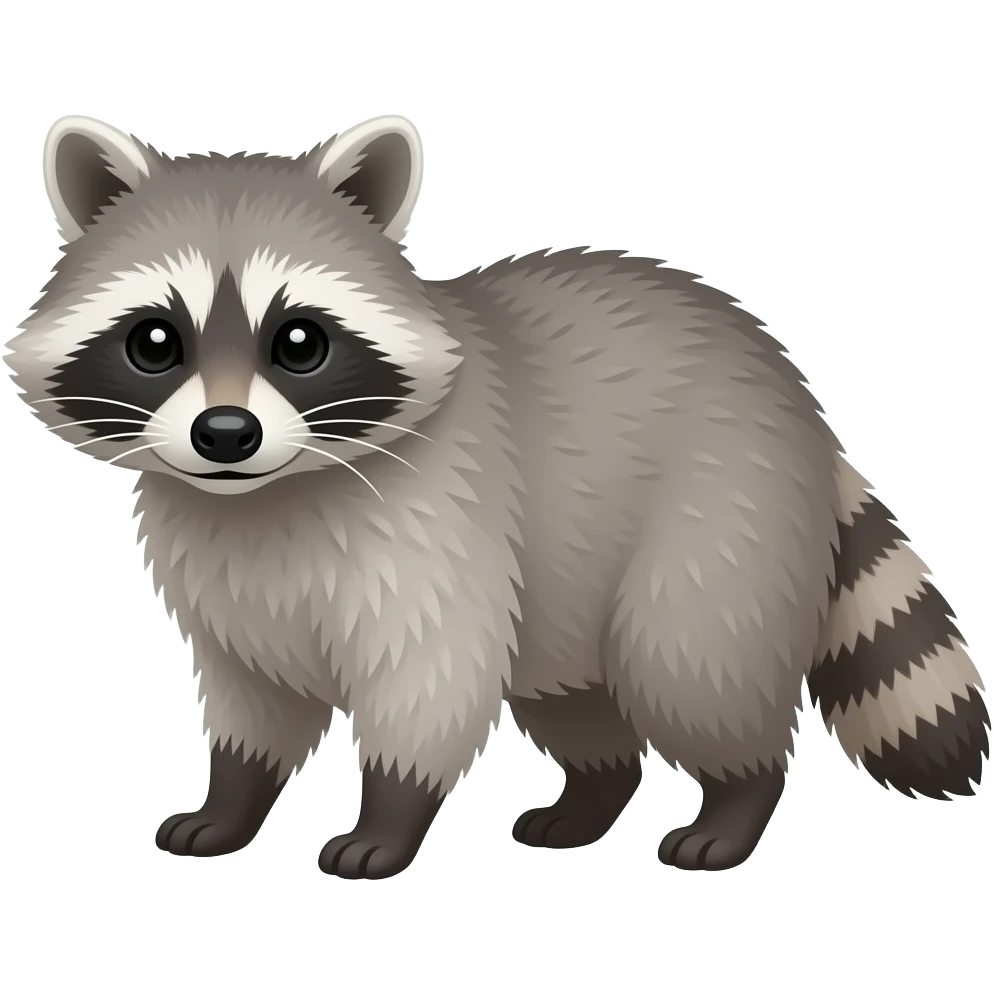 Common raccoon emoji