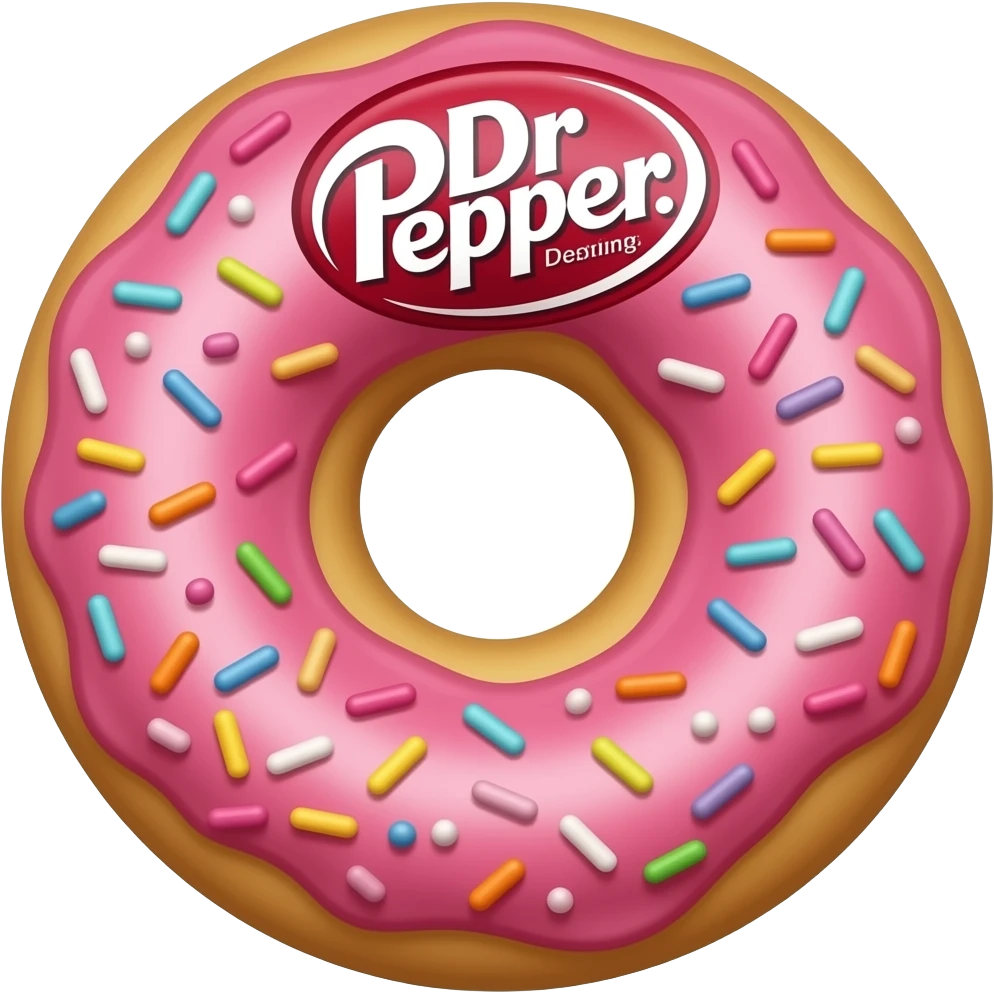 Dr pepper donut emoji