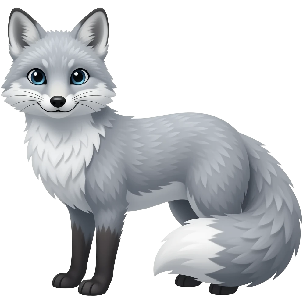 silver fox emoji