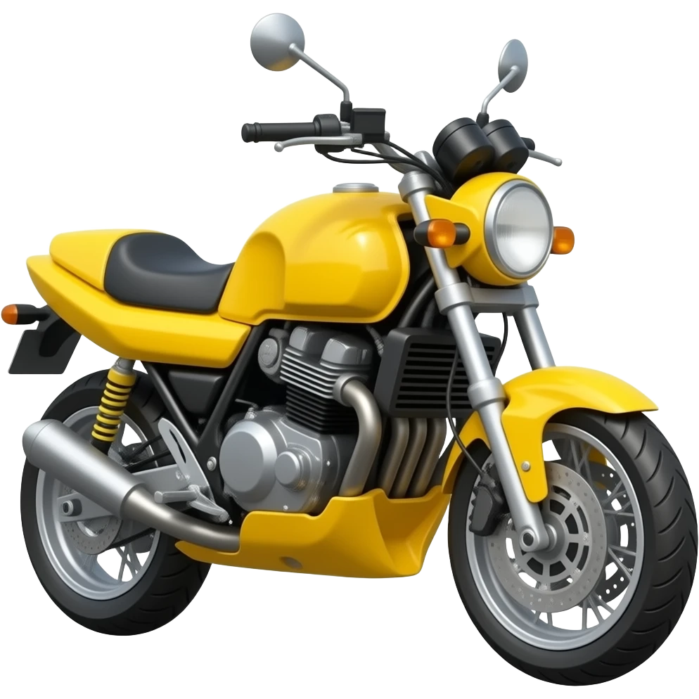 r motorsykkel gul emoji