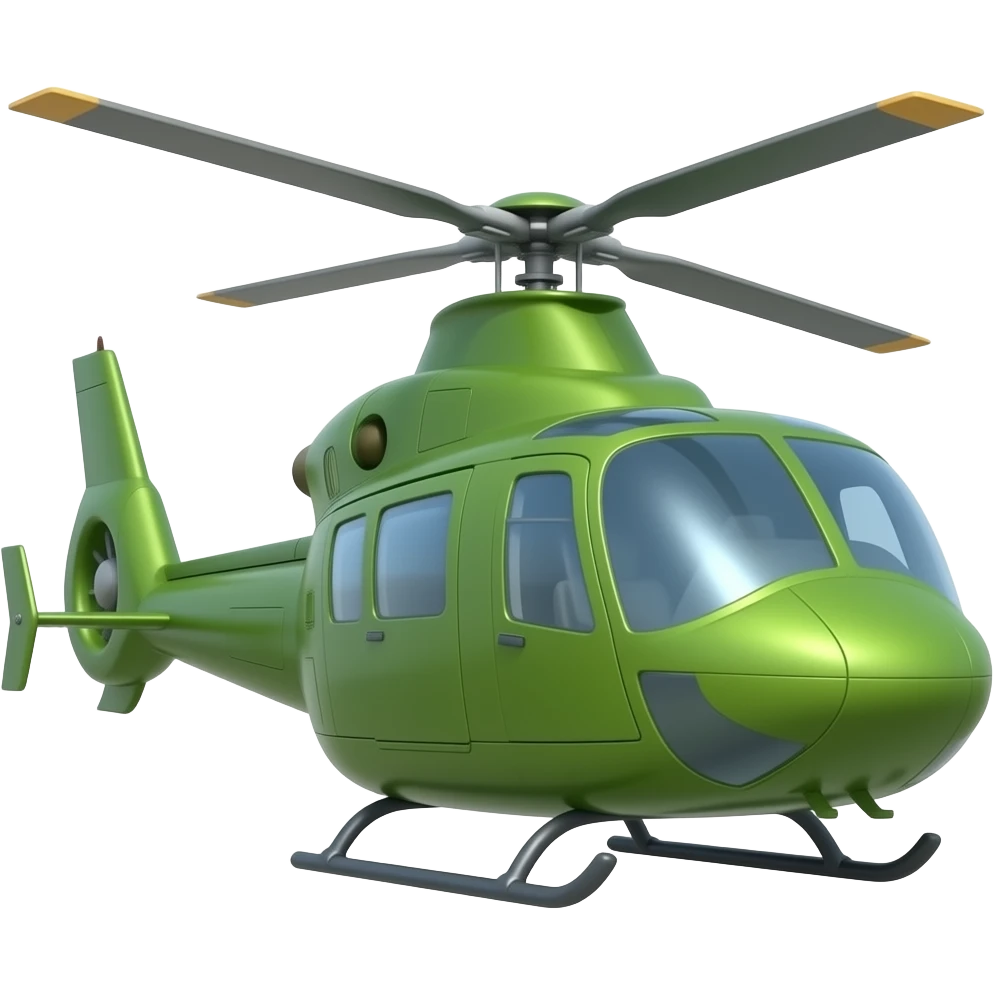 Create a green chp helicopter emoji