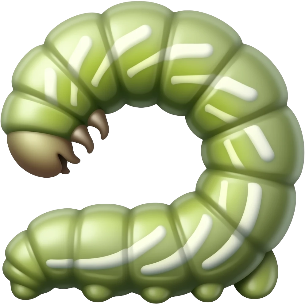 Silkworm emoji