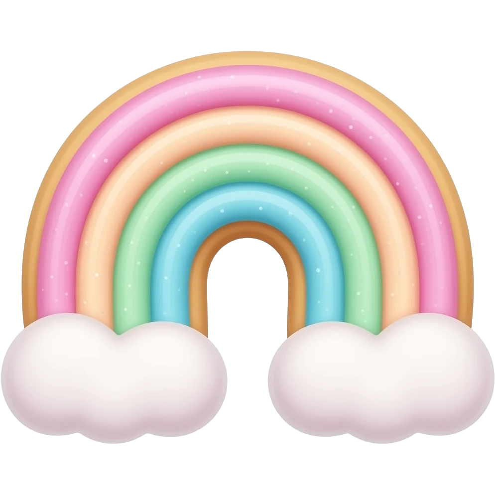 pastel rainbow cookie emoji