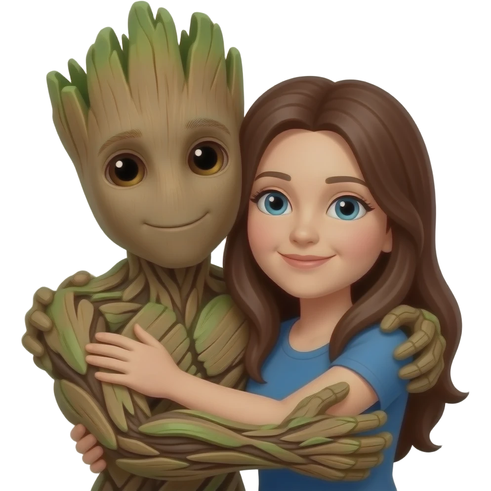 groot hug Mommy emoji