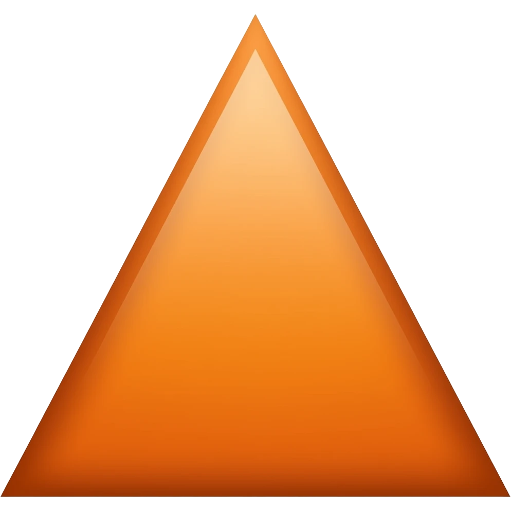 Orange triangle emoji