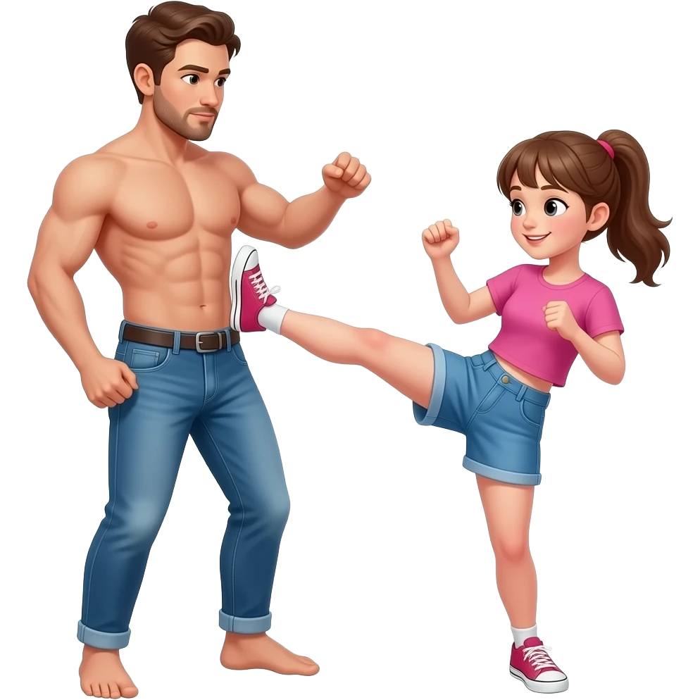 man naked full teens woman kick penis. emoji
