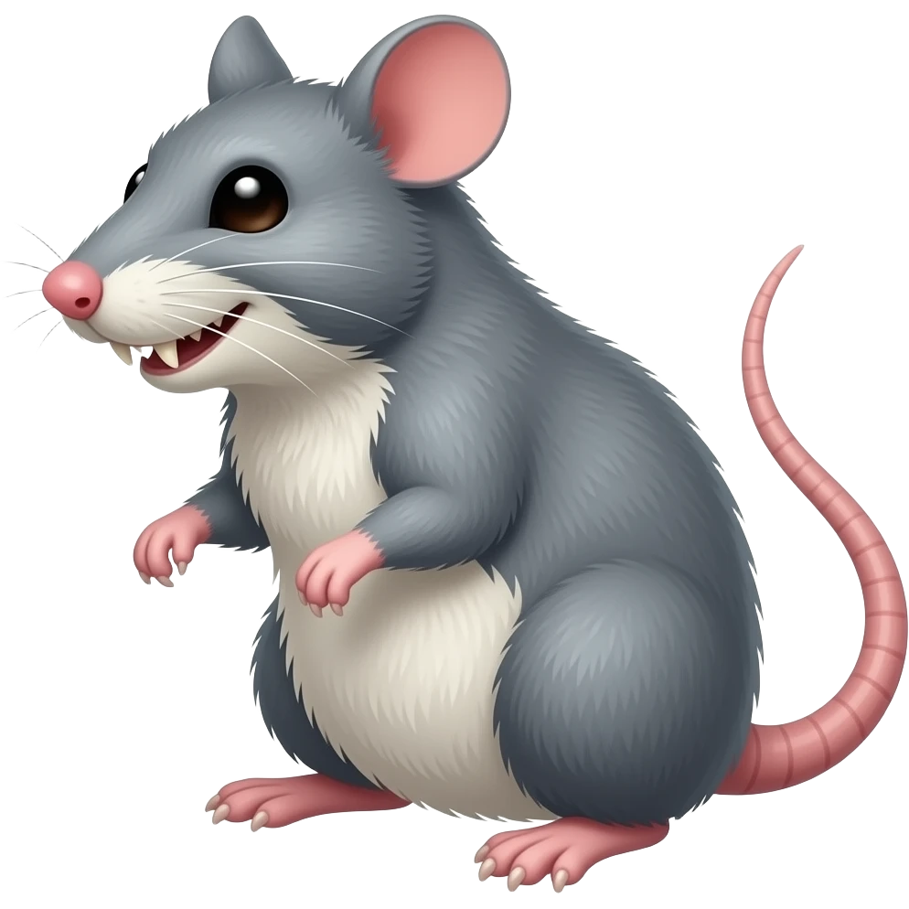 rat with  long buck theeth emoji