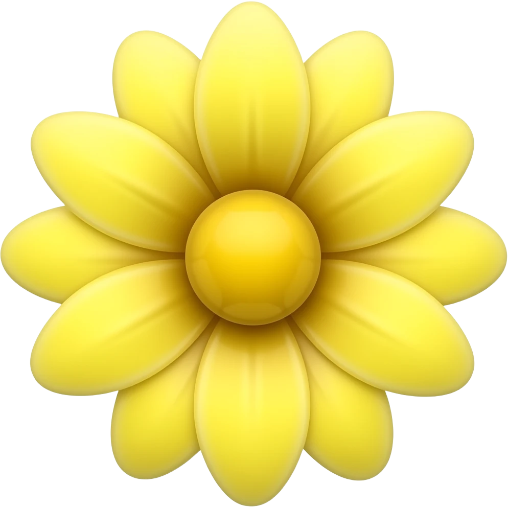 Yellow flower emoji