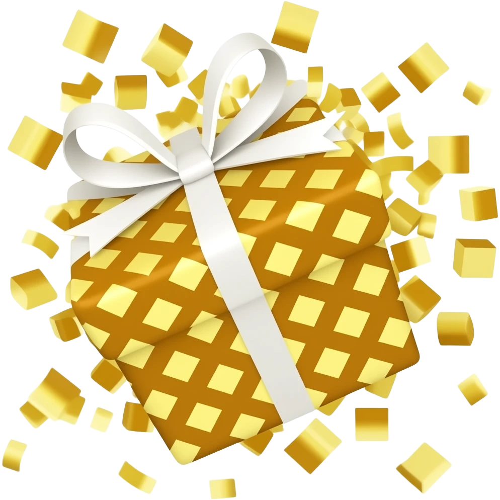 Confetti gold emoji