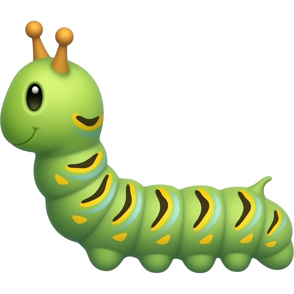 Caterpillar (real life) emoji