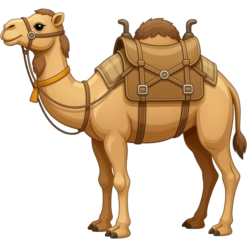 bepackte Kamele emoji