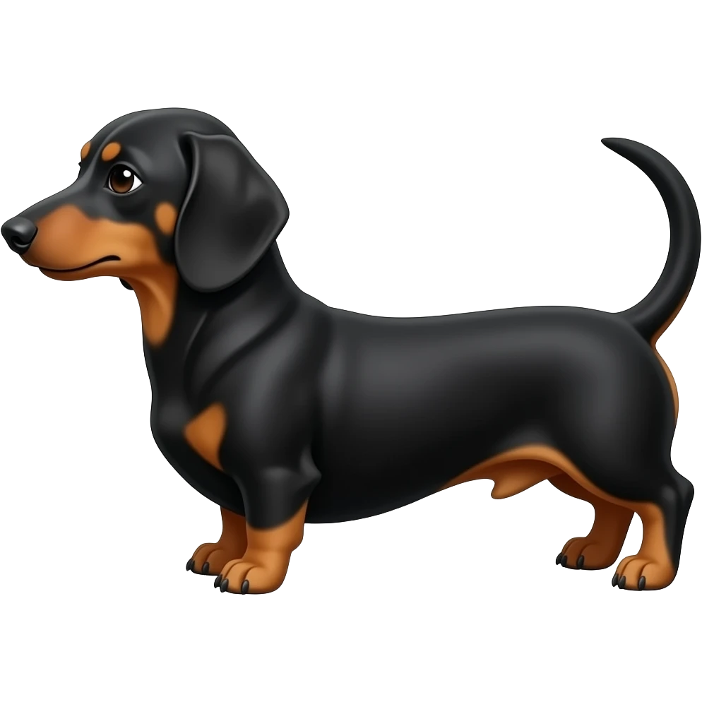 Small dachshund from the side emoji