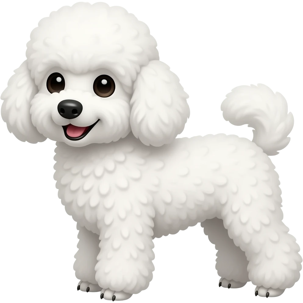 white poodle emoji