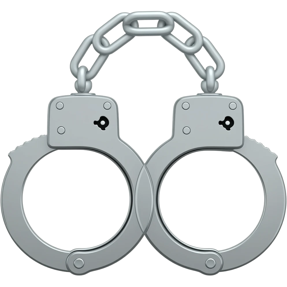 Hand cuffs plug emoji
