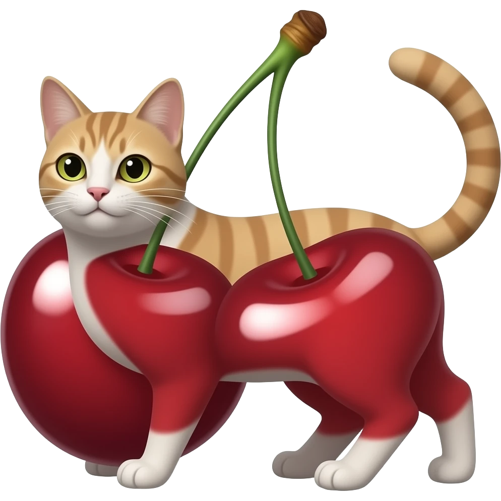 Cherry cat emoji