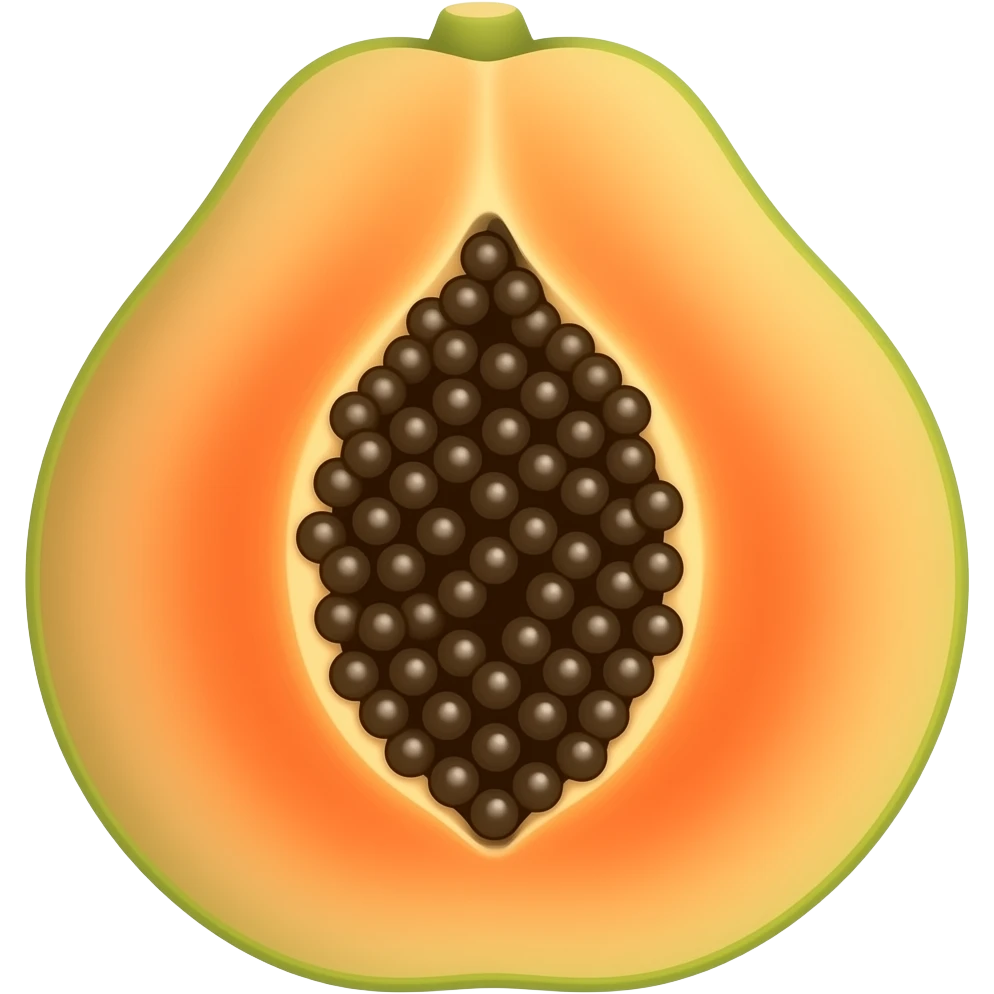 Papaya emoji
